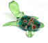 ZOOCRAFT Sea Turtle Hand Blown Glass Figurine Collectible Aquarium Miniature Home Garden Decor Personalized Gift...