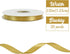 TONIFUL 1/2 Inch x 50yd Dark Gold Satin Ribbon Thin Solid Fabric Ribbon for Gift Wrapping, Floral Bouquets, Bows and Craft Making, Christmas Valen...