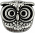 Bezelry 12 Pieces Cute Owl Antique Silver Color Metal Shank Buttons 15mm (19/32 inch) (Antique Silver)...