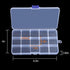 10 Pack 15 Grids Plastic Bead Organizer Containers Storage, Adjustable Dividers Diamond Jewelry Craft Painting Storage Case, Clear Small Fishing T...
