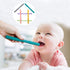 Hollow Teething Tubes Toys for Babies Girls Boys, 5 Pack Silicone Baby Teether Toy Tube for Infants with Nursing Biting Chewing, Chew Straws for T...