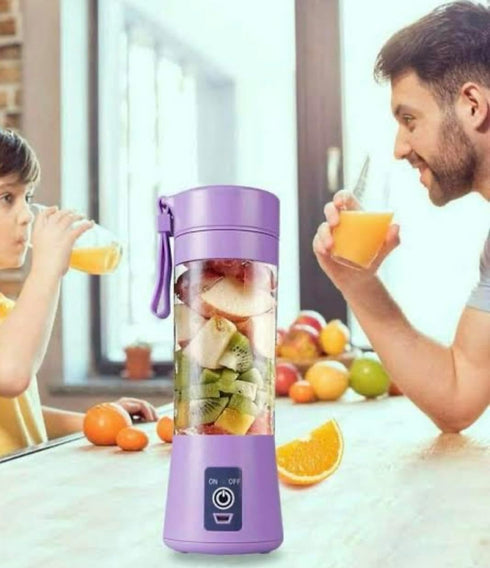 Portable Blender for Shakes and Smoothies, Personal Blender for Kitchen, with Rechargeable USB,380Ml 25 watts With 6 Blades, Handheld Blender for ...