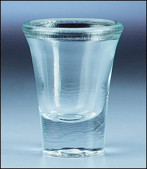 Glass Communion Cup with Beveled Lip...