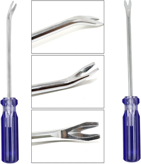 Honbay 2PCS Tack Lifter Screwdriver Tool Staple Remover 3 mm U Tip Nail Staple Rivet Tack Puller for Furniture...