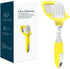 KITCHENDAO Lemon Zester Bar Tool 4 in 1, Citrus Lime Zester Peeler, Channel Knife, Citrus Reamer, Grater, Seed Pip Catcher to Avoid Mess, Soft-Tou...