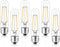 5 Inch T10 Tubular LED Light Bulbs,4000K Daylight Vintage E26 Edison Bulbs Dimmable,4W Equal 40 watt,400LM,UL-Certified Antique Glass Filament Bul...