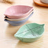 24 Pack Leaf Shape Sauce Dish, Sauce Dipping Bowls Wheat Straw Soy Sauce Dishes, Mini Dinnerware Plate Condiment Dish for Paste Jam Sushi Assorted...