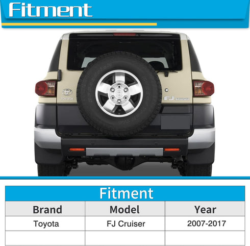 Rear Wiper Blade, Replacement for Toyota FJ Cruiser 2007-2017 - ZOFFI Rear Windshield Wiper Assembly Replacement - All Season Natural Rubber Clean...