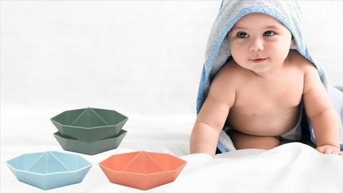 4 Origami Boats, Bath Toys for Toddlers, Bathtub Toddler Toys for 1 2 3 4 Year Old Boys Girls Gifts, Baby Bath Tub Pool Water Toys, Cute Floating ...