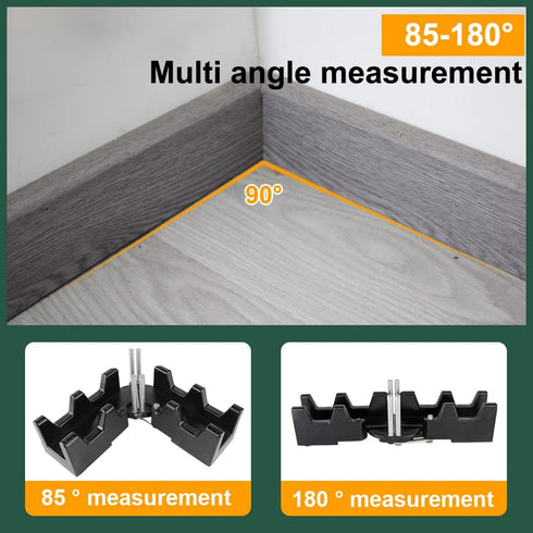2-in-1 Mitre Measuring Cutting Tool, Measuring and Sawing Mitre Angles Cutting Tool for Home Improvement, Carpentry Work, Miter Saw Protractor Too...