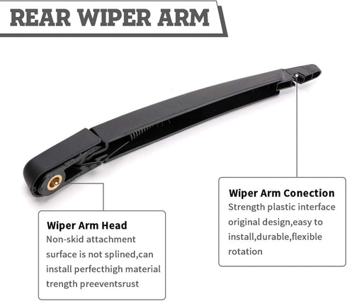 Rear Wiper Arm Blade Nut Set Replacement for Nissan Rogue 2006-2013,Mercedes-Benz ML320 ML350 ML450 2008-2011,Juke 2011-2016,Rear Wiper Cover Acce...