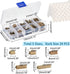 PH PandaHall 100Pcs Assorted Sizes of Antique Bronze Ribbon Clamp End Crimps Bracelet Bookmark Leather Pinch Crimps Sets Size 8-25x6-8x5mm in Box ...