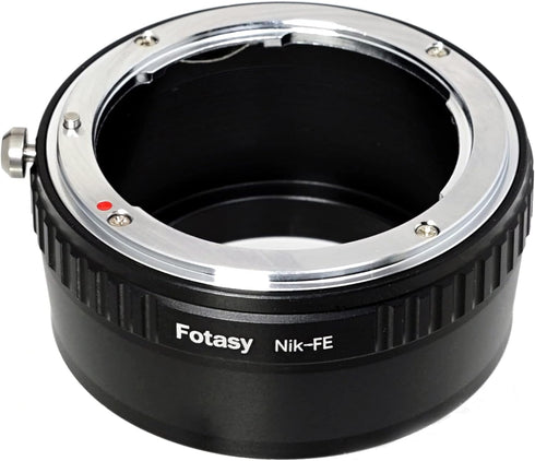 Fotasy Manual F Mount Lens to E-Mount Adapter, NK E Mount Adapter, Compatible with Nikon F Lens Sony a7 a7R a7s II III IV a9 a7c Alpha 1 a6600 a65...