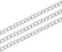 Pandahall 32.8 Feet/10M 304 Stainless Steel Curb Chains with Spool Stainless Steel Color Plated 4x3x1.2mm Soldered Handcraft Chain for Bracelet Ne...