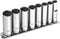 1/4 Inch Drive 12-Point Metric Socket Set, 8-Piece Deep Well Socket Set, CR-V Steel Tool Set, Sizes(6mm, 7mm, 8mm, 9mm, 10mm, 11mm, 12mm, 13mm)...