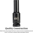 1/2-Inch Drive 9mm Deep Impact Socket with 6-Point Design, Heat-Treated Chrome Molybdenum Alloy Steel, Metric?Hex Deep Socket...
