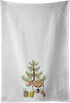 Caroline's Treasures BB1597WTKT Christmas Tree and Shiba Inu White Kitchen Towel Set of 2 Dish Towels Decorative Bathroom Hand Towel for Hand, Fac...