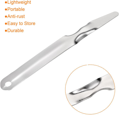 MECCANIXITY Staple Remover Tools, Flat Staplers Puller Stainless Steel for Office Home Business, Silver Pack of 4...