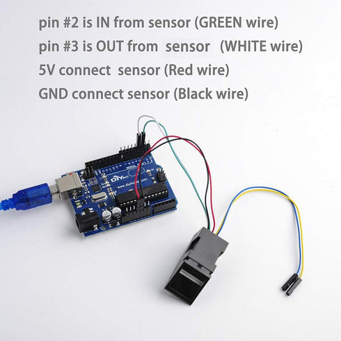 Optical Fingerprint Reader Sensor Module Door Lock Access Control Red Light for Arduino Mega2560 UNO R3...
