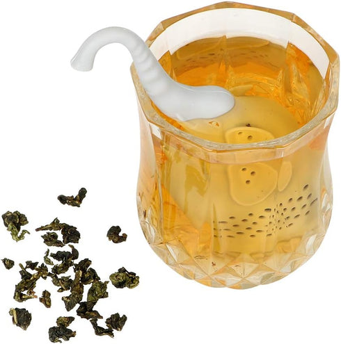 Tvoip 3Pcs Tea Infuser Cute Small Elephant Silicone Tea Strainer Coffee Loose Leaf Strainer Bag Mug Filter Diffuser Tea Accessories...