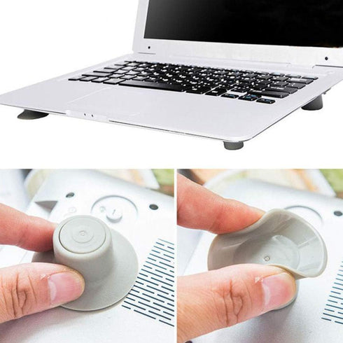 8 Pcs Small Notebook Laptop Cooling Pads Skidproof Pad Cooler Stand 8 (4pcs Large + 4pcs Small)...