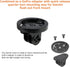 Ravemen AGX02 Mounting Insert Compatible with Garmin Flush Out Front Mount...