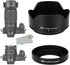 (1+1) Screw on + Bayonet Lens Hood Shade for Nikon Z30 Z50 Z fc Dual Lens Kit (Nikkor Z DX 16-50mm & 50-250mm) Replaces HN-40 and HB-90A Lens Hood...