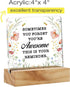 Sometimes You Forget You're Awesome Desk Decor Acrylic Desk Sign Inpirational Acrylic Plaque Home Office Desk Shelf Decoration Gift 4.7"x4.7"...
