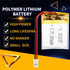 3.7V 200mAh 502025 Lipo Battery Rechargeable Lithium Polymer ion Battery Pack with PH2.0mm JST Connector…...