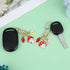 2Pcs Cute Keychains For Women, Kawaii Keychain Strawberry Flowers Keychain Keyring Charms for Women Girls, Key Ring Charm for Purse Backpack...