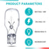 Honoson T5 Landscape Light Bulbs 12 Volt 18 Watt Landscape Bulbs Low Voltage Light Bulbs Small Landscape Lighting Bulb Wedge Base for Replacement ...