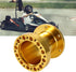 Steering Wheel Hub Adapter?2 Colors 3inch 50mm Universal Car Steering Wheel Hub Aluminum Spacer Steering Wheel Hub Adapter Kit(Gold)...