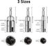 3Pcs Power Wing Nut Driver Set, SUNJOYCO 1/4" Hex Shank Slot Wing Nuts Bolt Driver Hook Drill Bit Socket Wrenches Tools Set for Panel Nuts Screws ...