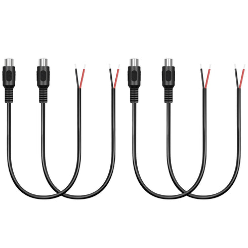 4 Pack RCA Female to Speaker Wire, RCA Female Plug Adapter Connector to Bare Wire Open End Audio Cable for Amplifier Audio Video Receiver Speakers...