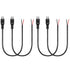 4 Pack RCA Female to Speaker Wire, RCA Female Plug Adapter Connector to Bare Wire Open End Audio Cable for Amplifier Audio Video Receiver Speakers...