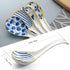 IQCWOOD Asian Soup Spoons, 6.2inch Ceramic Chinese Soup Spoons, Japanese Soup Spoon for Ramen Pho Wonton Dumpling Miso,4pcs...