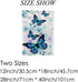 Blue Flowers and Butterflies Garden Flag Welcome Home Flag Vertical Double Sided Seasonal Polyester Flag for Home Lawn Indoor Farmhouse Patio Yard...
