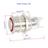 Latching Push Button Switch 36V Waterproof Stainless Steel Metal 3/4" Mounting Hole Red LED SPST Switch for Electrical Equipment, 2 Pcs, High Roun...