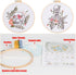 YANGSHINE 2 Sets Human Anatomy Embroidery Kit for Beginners,Flower with Skull Patterns Cross Stitch Kits,Including Embroidery Hoops, Fabric,Color ...