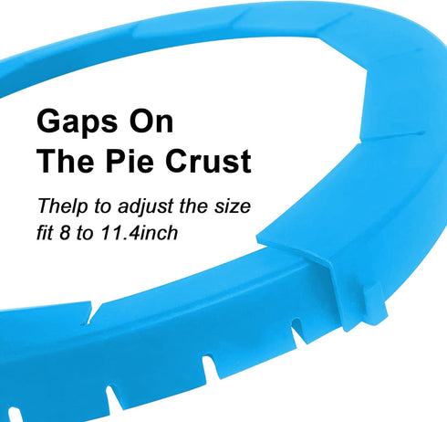 Adjustable Silicone Pie Crust Shield, Pie BPA-free Pie Crust Protector Cover Kitchen Tool for Baking Pie Pizza, Fit 8-10.7 Inch Pies- Dishwasher S...