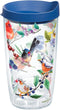 Tervis Watercolor Songbirds Made in USA Double Walled Insulated Tumbler Cup Keeps Drinks Cold & Hot, 16oz, Clear...