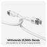 HyperJuice 240W Silicone USB C to USB C Cable (3ft/1m) for All Devices. Durable 240W USB-C Charge Cable. Portable, Tangle-Free Design, Over-Temper...