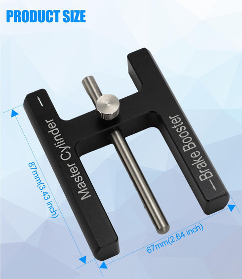 Brake Booster Adjustment Tool Brake Measuring Tool Push Rod Adjustment Tool Master Cylinder Push Rod Length Pin Depth Gauge Used For Adjusting Bra...