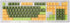 107 Keys Keycaps, Three Color Translucent Characters Arc Layout Mechanical Keyboard Ergonomic Keycaps,for 61/87/104/84/64/98/96 Key Keyboards(dark...