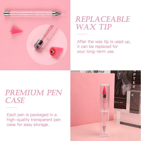 ZYNERY 3 PCS Wax Pen, Diamond Painting Pens No Wax Needed Self-Stick Drill Pens, Diamond Art Pens for DIY Crafts Painting Cross-Stitch Nail Art...