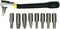 General Tools 80075 Nine-Piece Ratchet Offset Screwdriver Set...