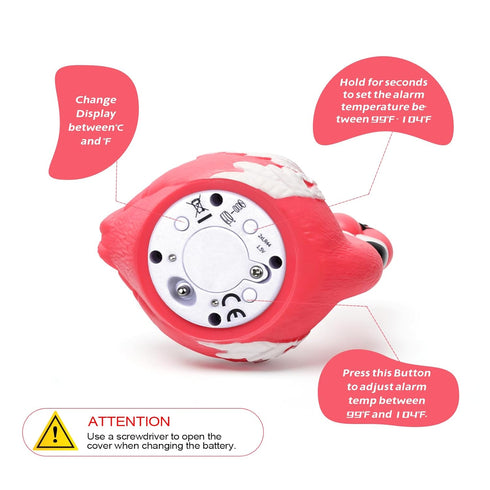 Doli Yearning Upgrade Flamingo Baby Bath Thermometer Toddlers Bath Temperature Thermometer Safety Floating Toy Bathtub Thermometer ?/?...