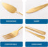 Wedding Cake Knife and Server Set, Cake Cutting Set for Wedding, Mr and Mrs Forks Cake Cutter Set for Wedding Anniversary Bridal Shower Gifts (Gol...