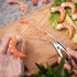 ELEDUCTMON Shrimp Deveiner Tool with Ergonomic Handle - 2-in-1 Prawn Cleaner & Seafood Peeler Knife for Kitchen, Restaurants, BBQ - Dishwasher Saf...
