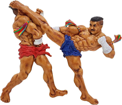 4" Muay Thai Jorakae Fad Hang or Crocodile Sweeps Its Tail Basic Movement Muaythai Boxing Martial Arts 3D Resin Fridge Magnet Souvenir Refrigerato...